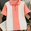 Men's Quarter-Zip Knit Polo Shirt