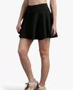 Women's High-Waisted Black Skater Skirt