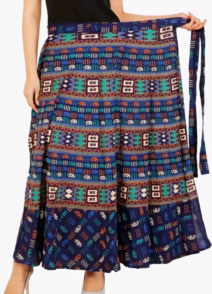 Women's Cotton Wrap Skirt (34)