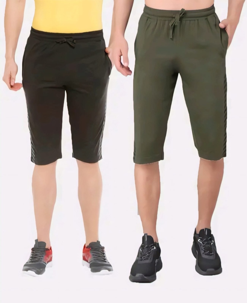 Men's Cotton Casual Three-Fourths (XS)