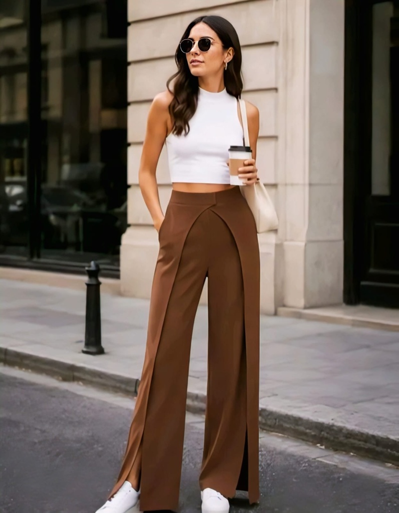 Women Wide Leg Trousers Pants II (S)