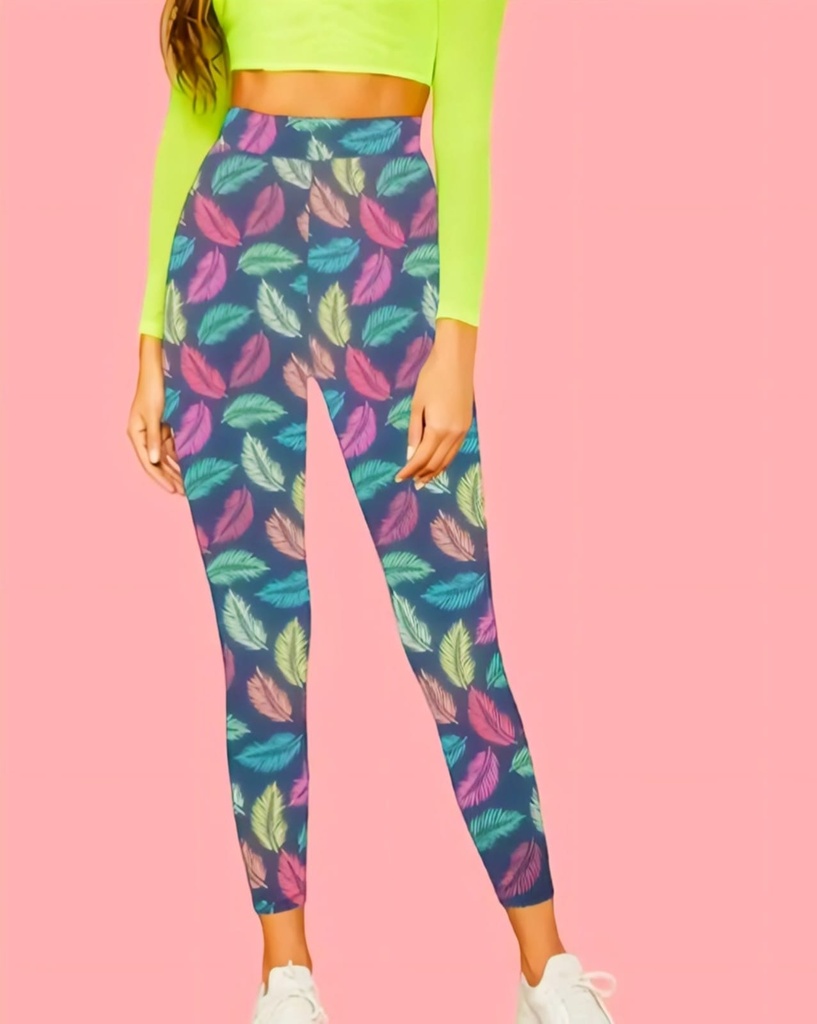 Women's Leggings Elastic Tights Pant (S)