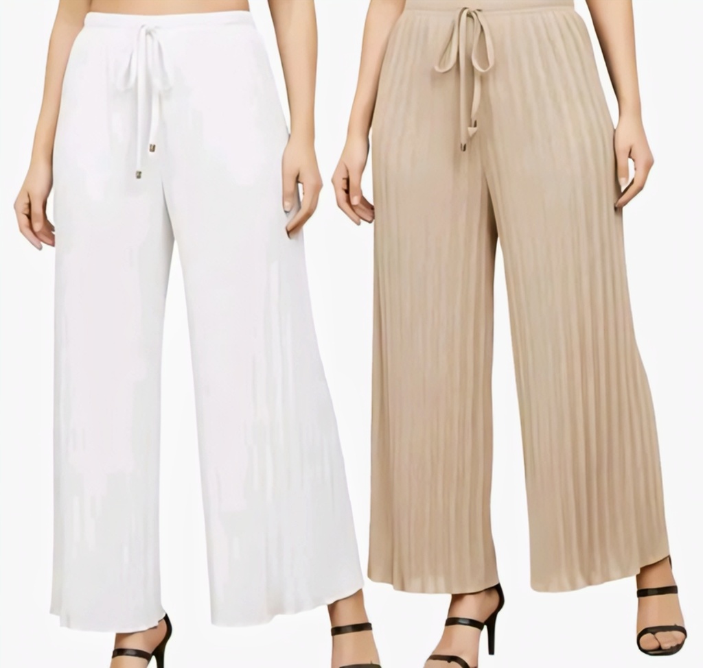 Women Pleated Plazzo Bottom Wear VIII (S)
