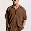 Men's Textured Short Sleeve Shirt
