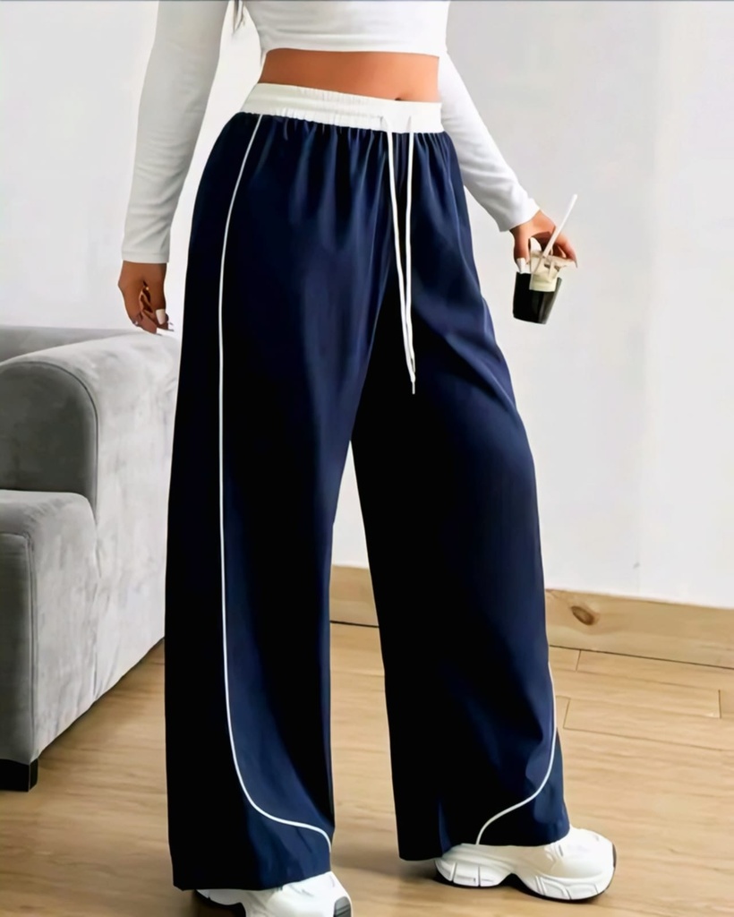 Women Wide Leg Track Pants (S)