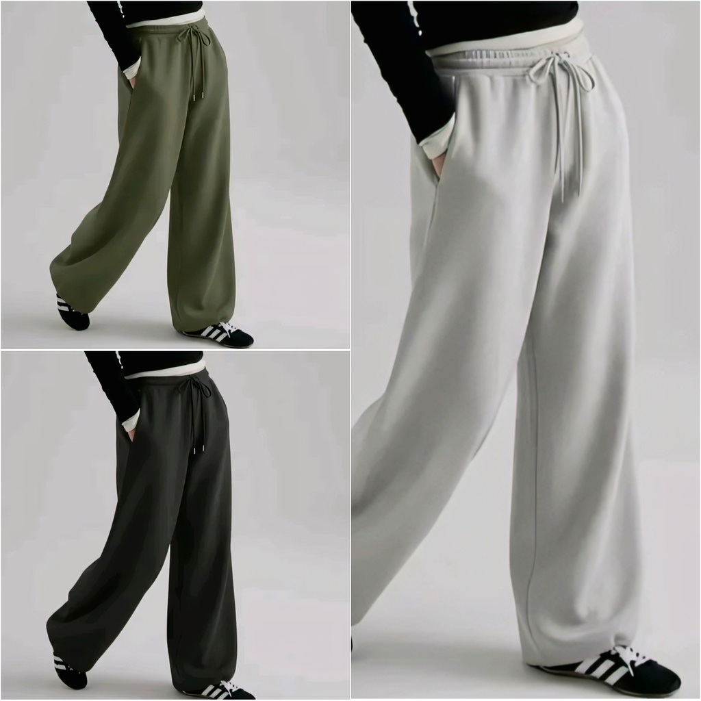 Wide Leg Men Sweatpants
