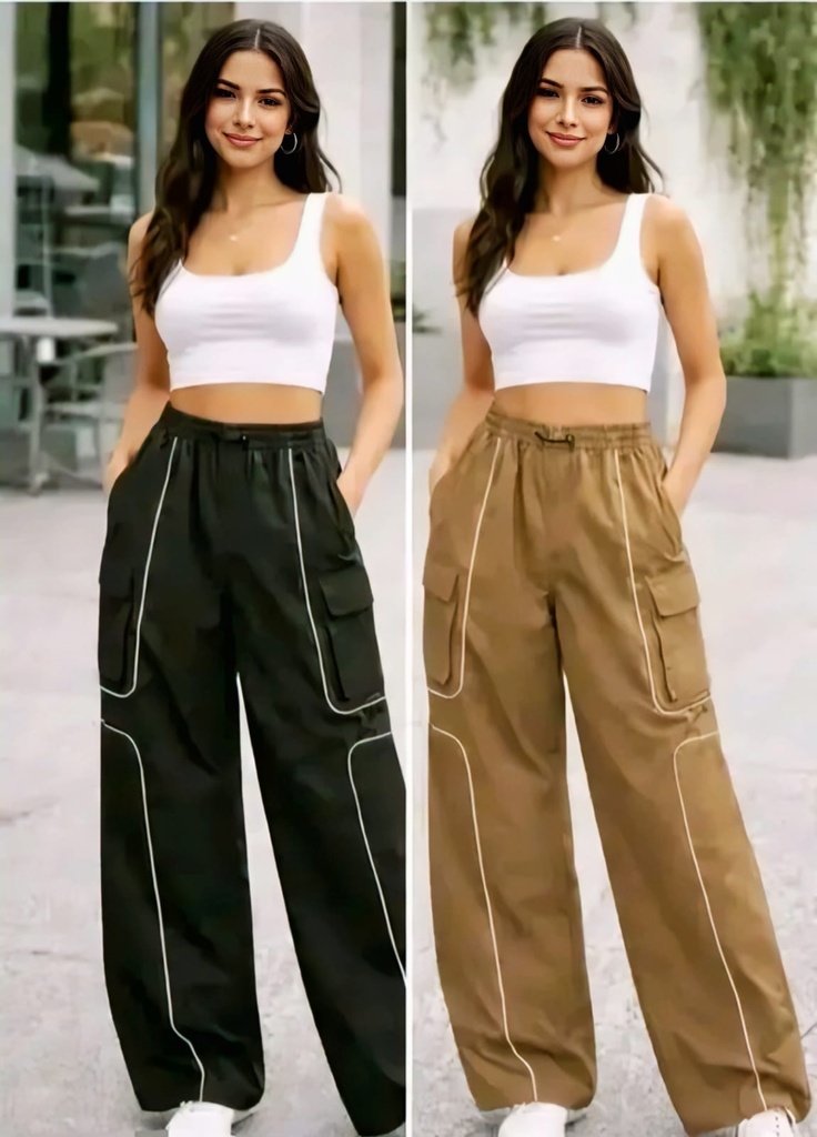 Wide Leg Women Cargo Pants II (S)