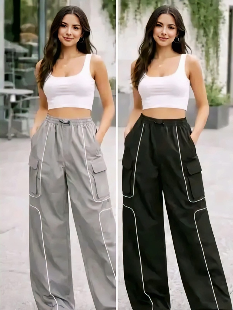 Wide Leg Women Cargo Pants I (S)
