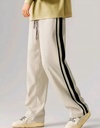 Men's Off-White Wide-Leg Track Pant Trousers
