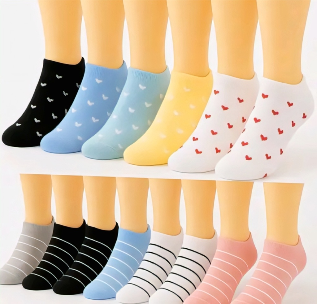 Ankle Length Socks For Women 10-pair