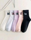 Comfortable Ribbed Cotton Crew Socks