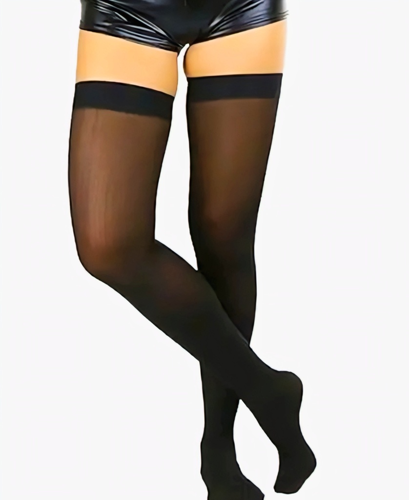 Black Thigh High Stockings (S)