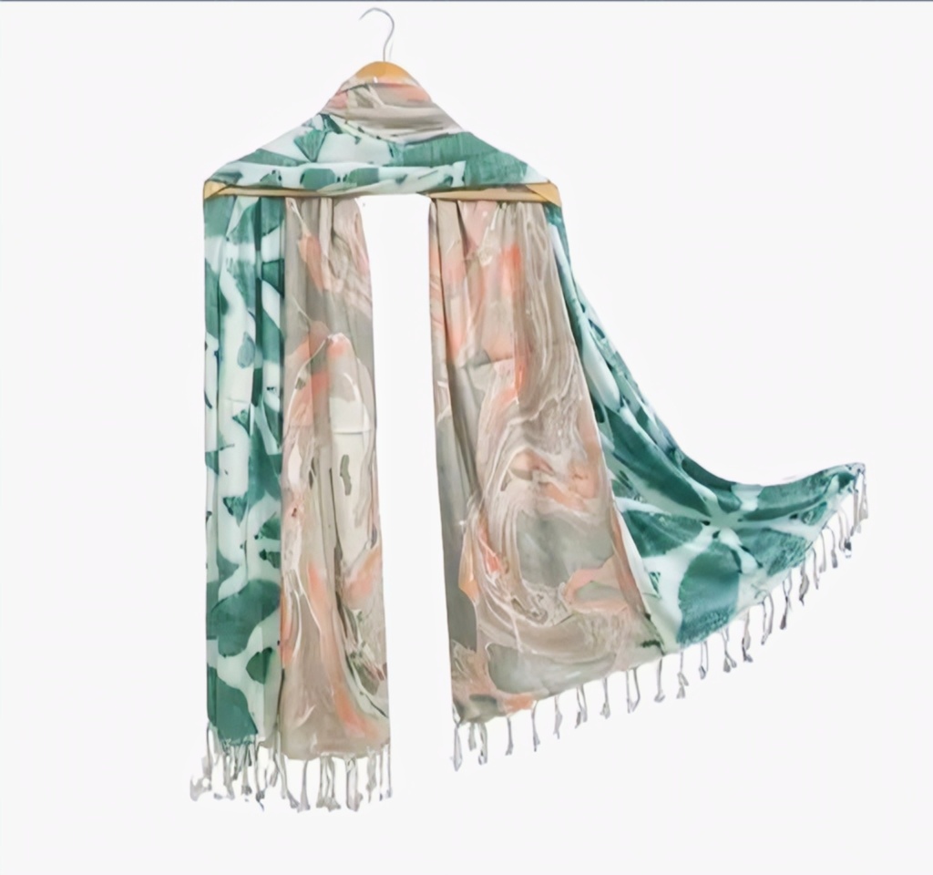 Fringed Premium Cotton Women Stole I
