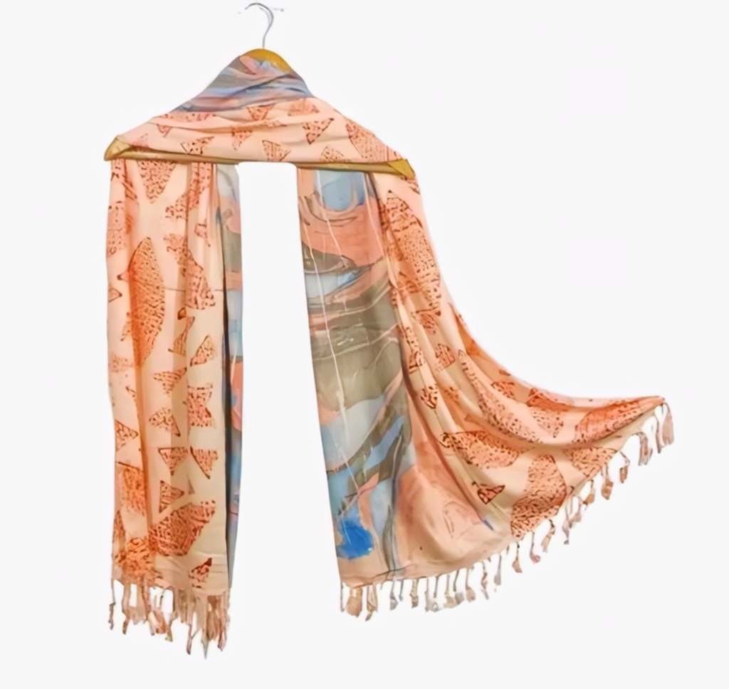 Fringed Premium Cotton Women Stole III