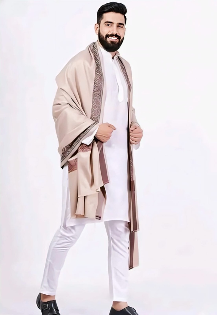 Men Traditional Winter Woolen Shawl