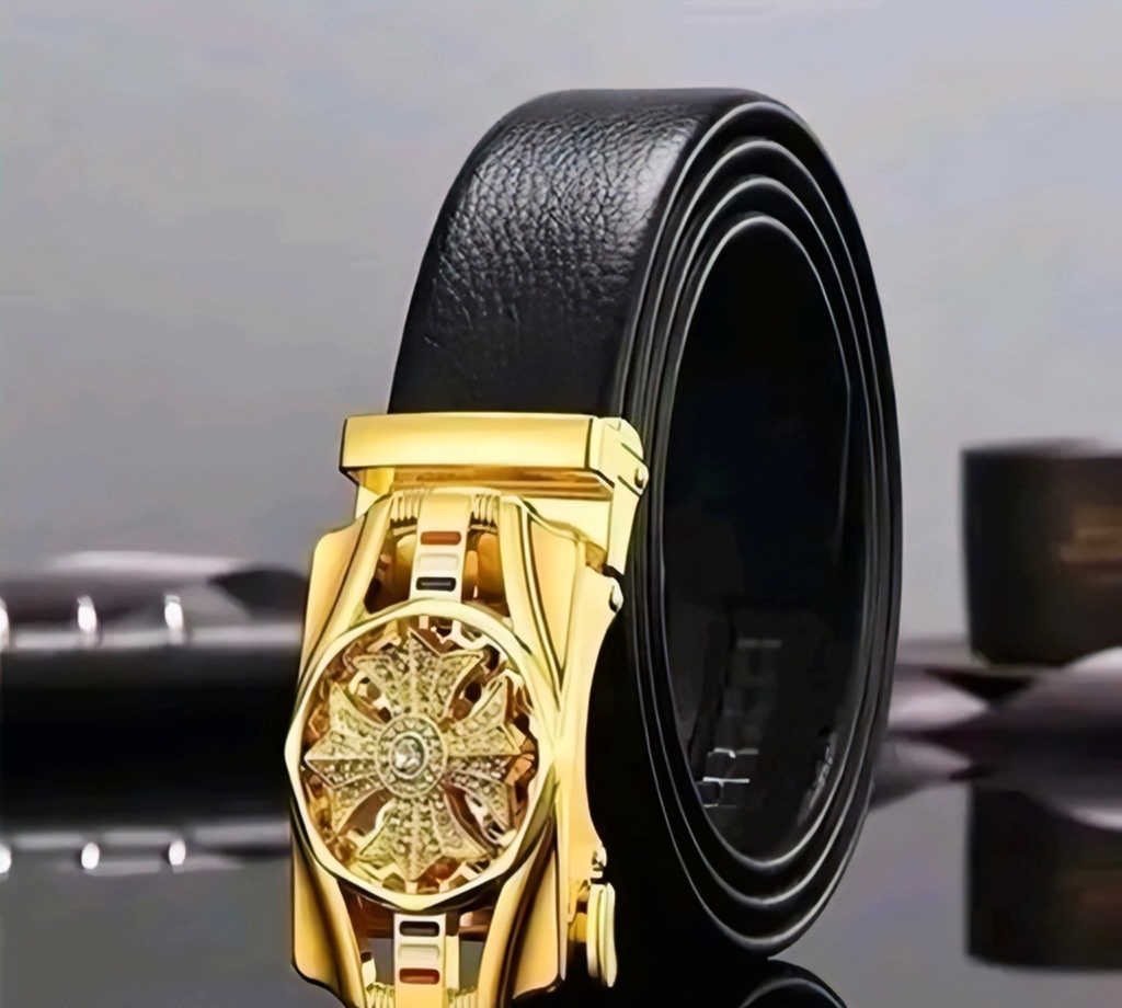 Men's Automatic Ratchet Buckle Belt