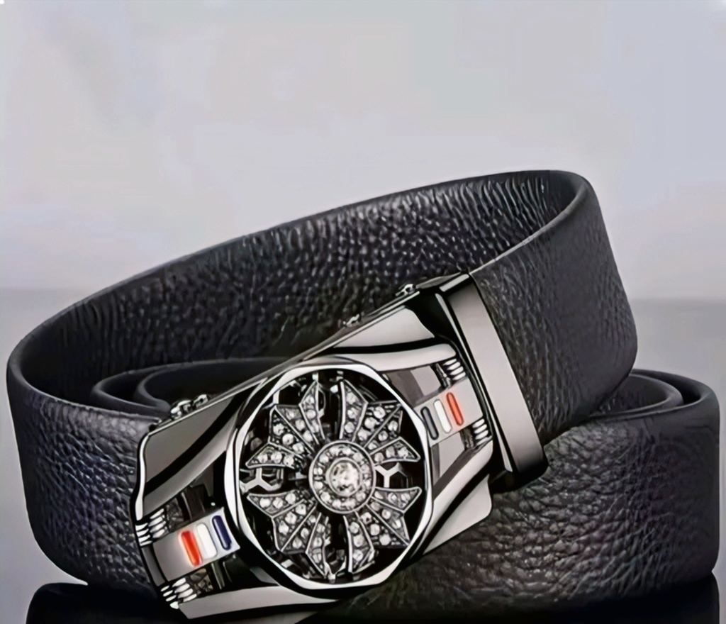 Men's Automatic Leather Ratchet Belt