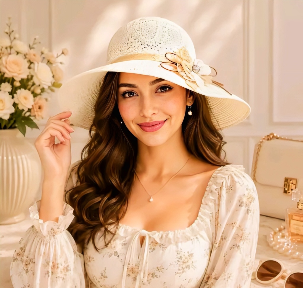 Women Straw Sun Beach Hat III