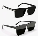 Men Matte Square Sunglasses Pack of 2