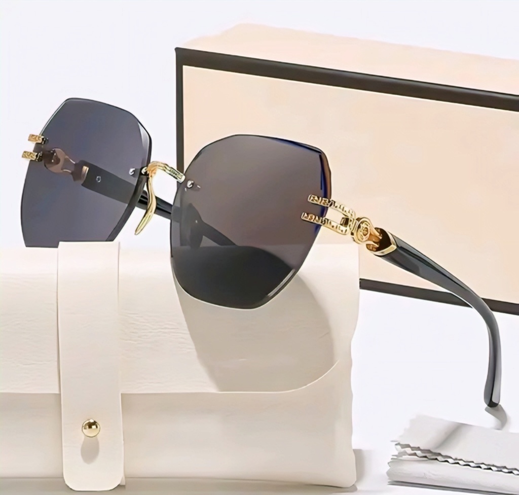 Luxury Rimless Geometric Sunglasses IV