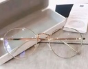 Retro Round Metal Frame Clear Glasses
