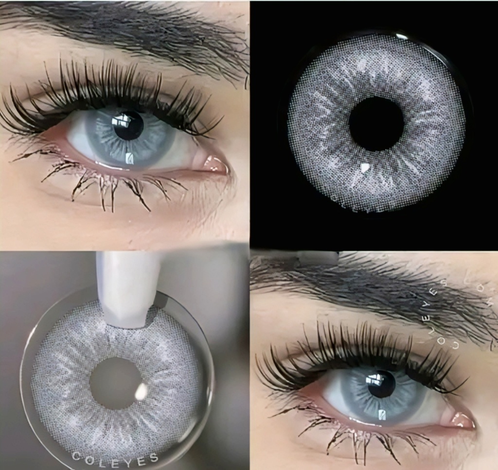 Premium Colored Contact Lenses Set with Solution