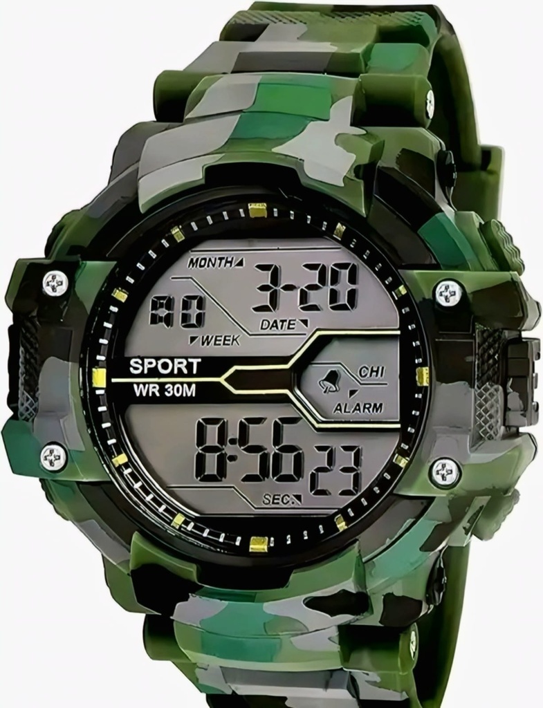 SPPORS Men's Digital Sport Watch – Waterproof Tactical Military Wristwatch II