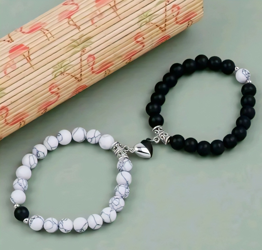 Magnetic Couple Bracelet Set