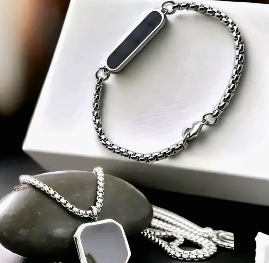 Men's Silver Chain Bracelet