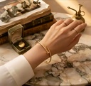 Luxury Minimalist Gold Nail Bangle Bracelet