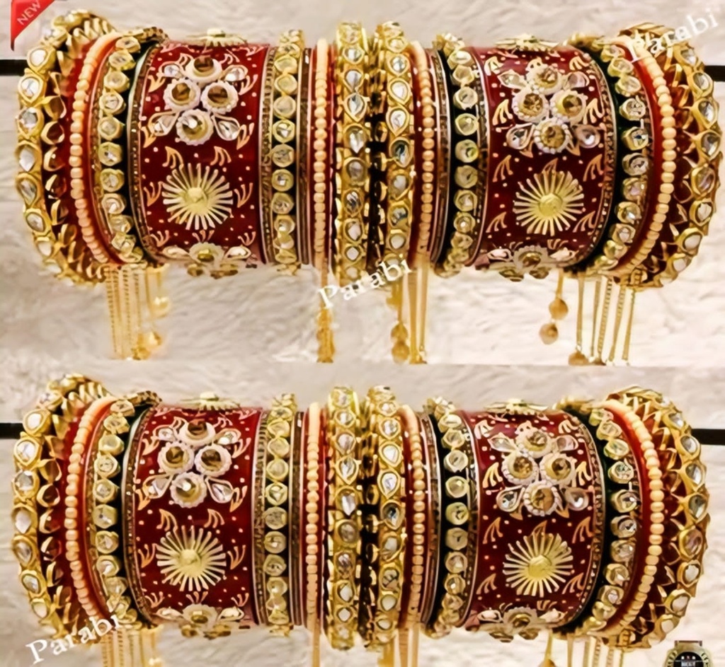 Bridal Chura Kada Bangle Set (2.2)