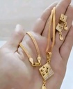 Gold Pendant Set with Chain