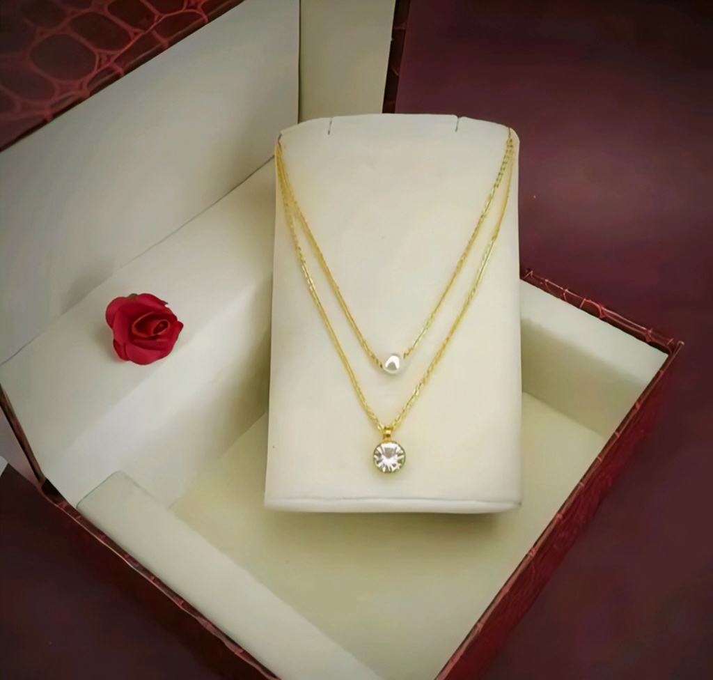Gold Plated Layered Necklace Chain