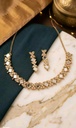 Gold Plated Choker Necklace Set