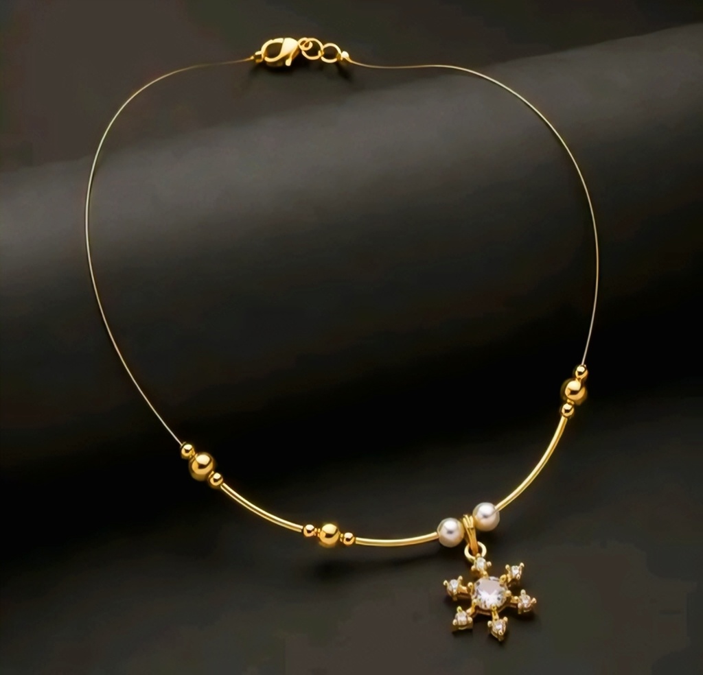 Gold Mangalsutra Pendant Necklace