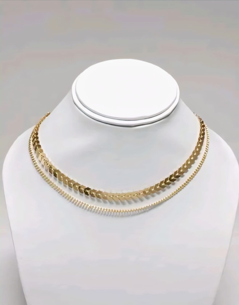 Women Gold Plated Choker Necklace