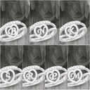 Elegant Silver Heart Alphabet Initial Ring