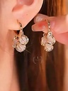 Opal Cat Eye Huggie Earrings