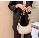Crescent Leather Women Shoulder Handbag