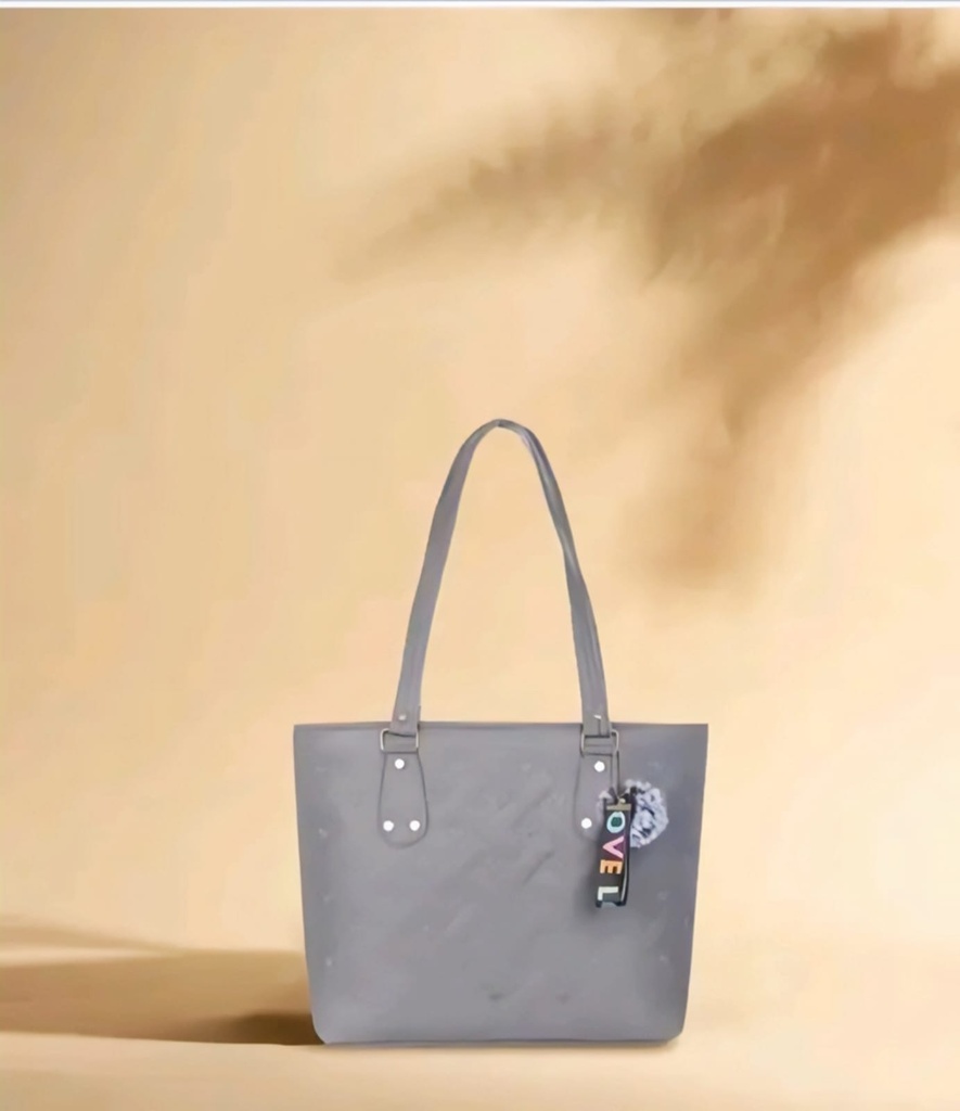 Chic Women’s Tote Handbag and Purse with Stylish Logo Charm I