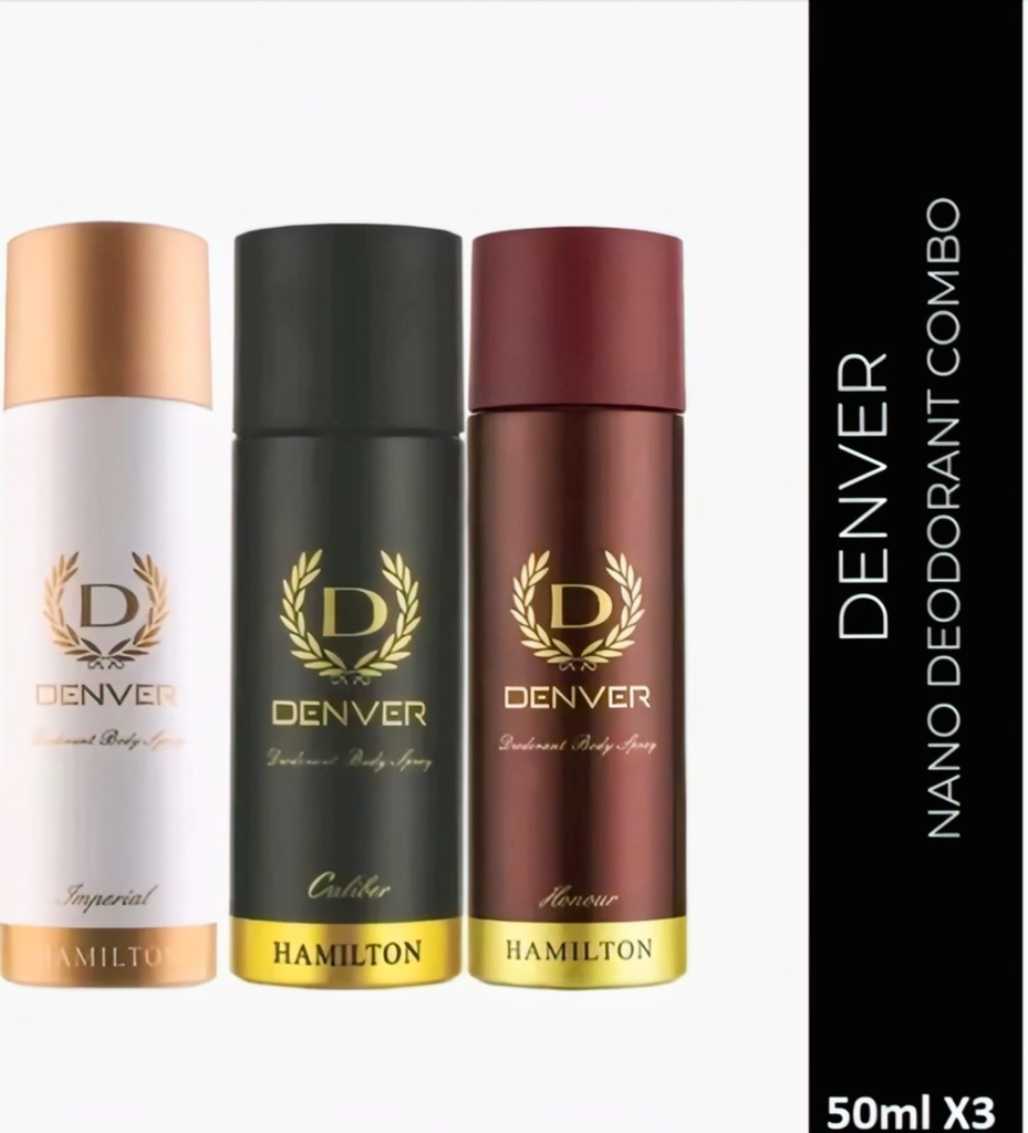 Denver Hamilton Nano Deodorant Combo perfume (50ml x 3)