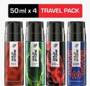 Wild Stone Men's Perfume Travel Pack (50ml x 4)