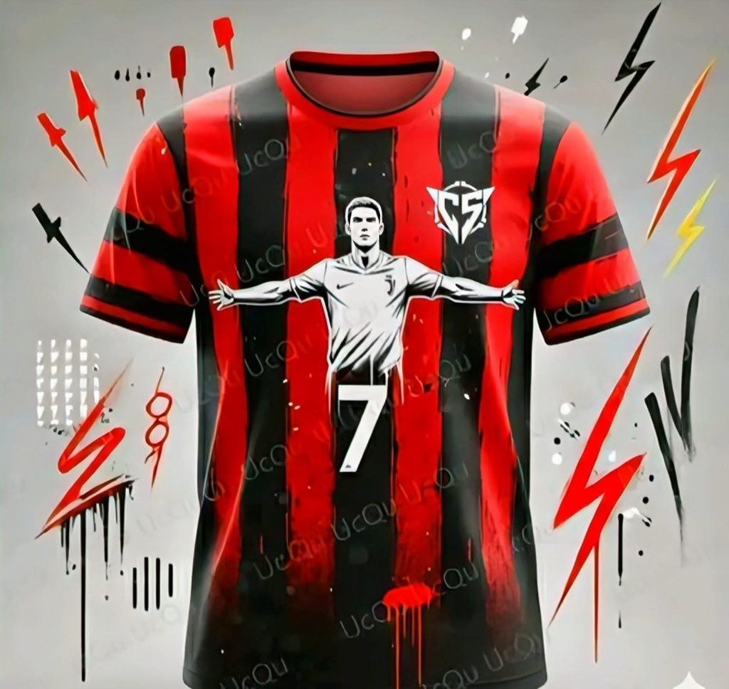 Cristiano Ronaldo CR7 Football Jersey T-Shirt (XS)
