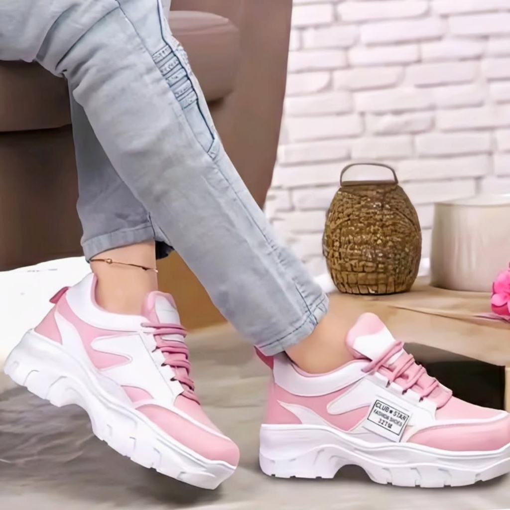 Women's Sports Shoes: Lightweight Chunky Platform Sneakers (3)