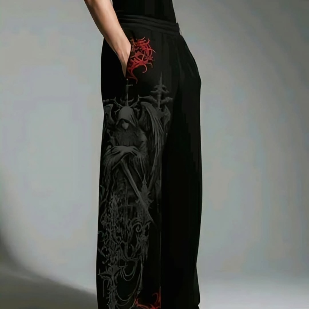Gym Trouser for Men and Women, Comfortable Wide Leg Track Pant (XS)