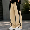 Men's Wide Leg Gym Trouser with Drawstring Elastic Waist
