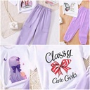 Kids Full Set: Girls Cotton T-Shirt and Cargo Pants Combo