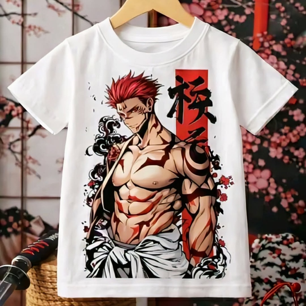 Anime T-Shirt - Jujutsu Kaisen Sukuna T-Shirt (4-5Y)
