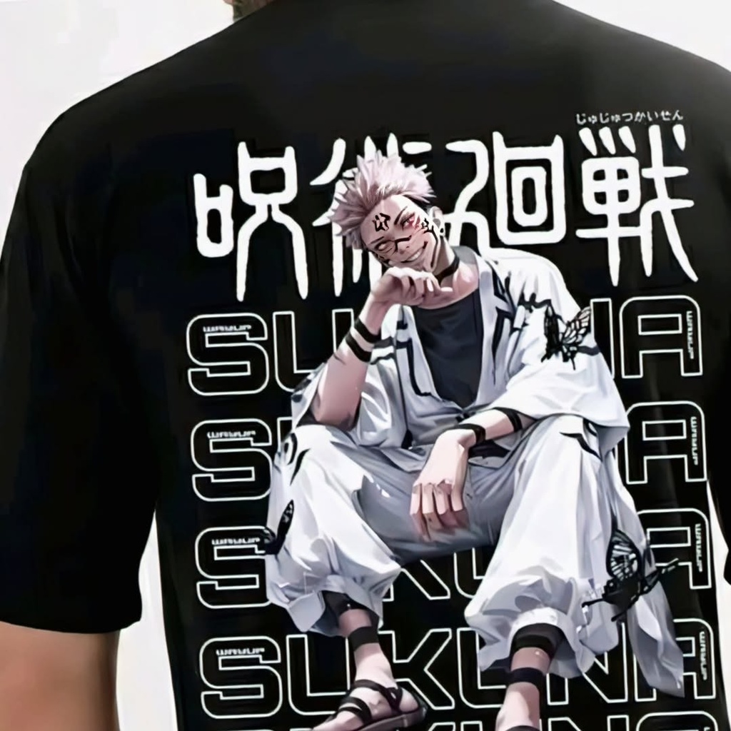 Sukuna Jujutsu Kaisen Oversized T-Shirt (S)