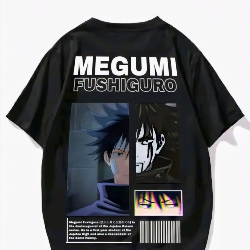 Megumi Fushiguro Jujutsu Kaisen Anime Oversized T-Shirt (S)